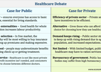 Healthcare - Private vs public sector - Economics Help
